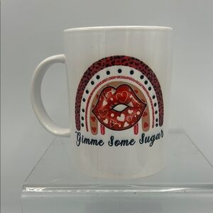 Cricut White and Red Dining Mugs with Nautical Design